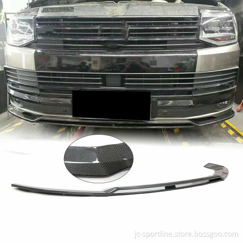 Carbon Fiber Front Bumper Lip Splitter Chin for VW T6 Multivan 2015-2020